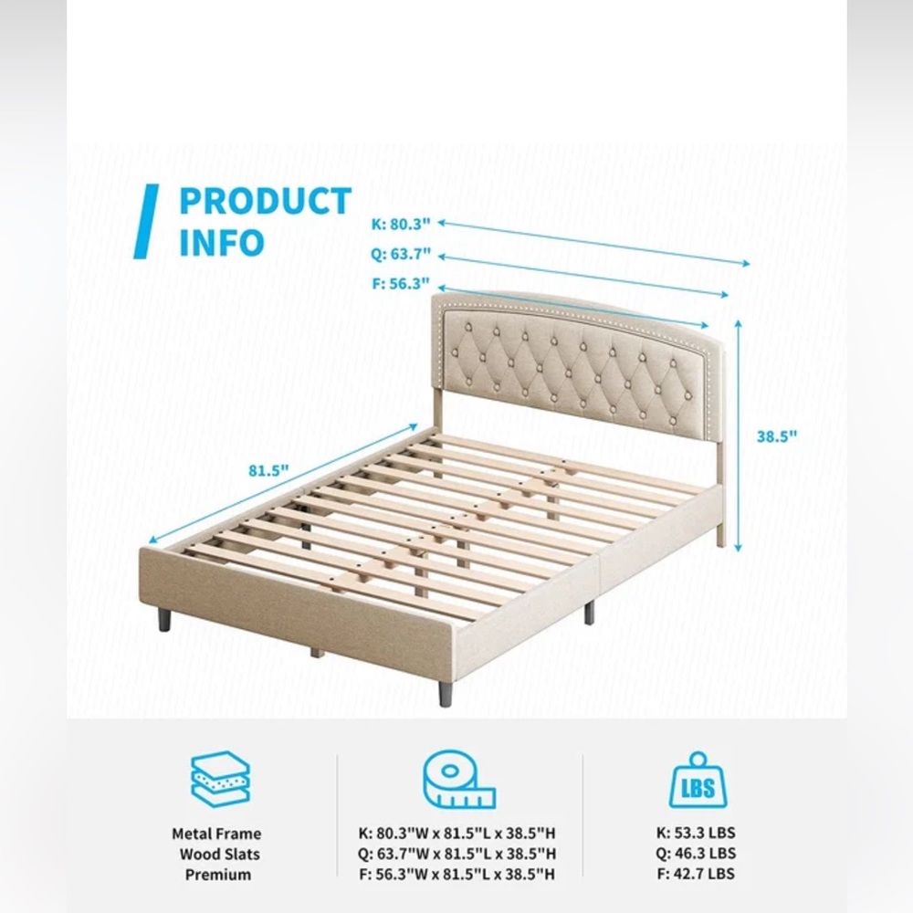 Queen Bedframe - Used like New